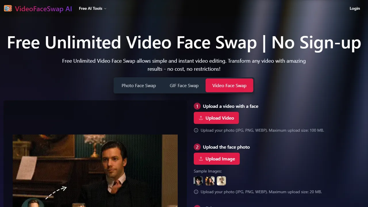 Free Videoswapface Preview