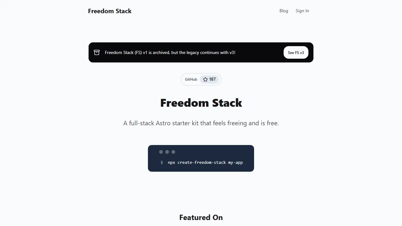 Freedom Stack Preview