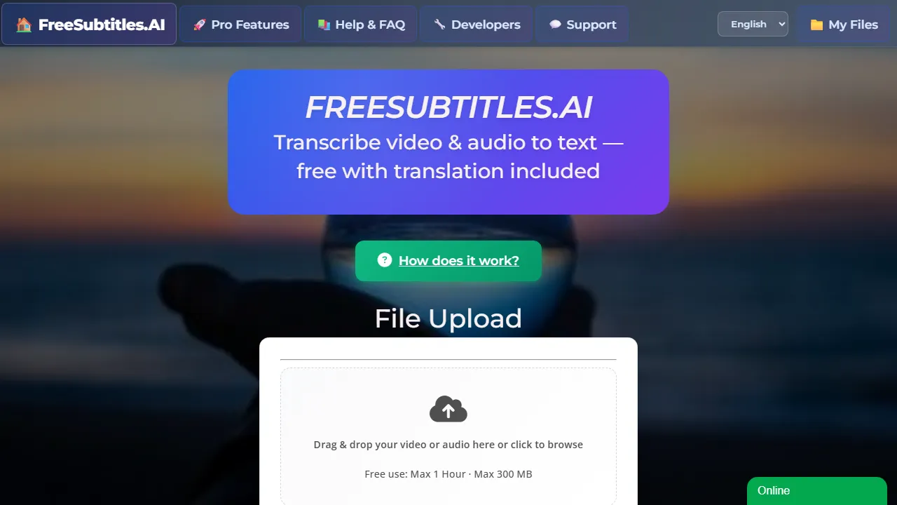 FreeSubtitles.Ai Preview