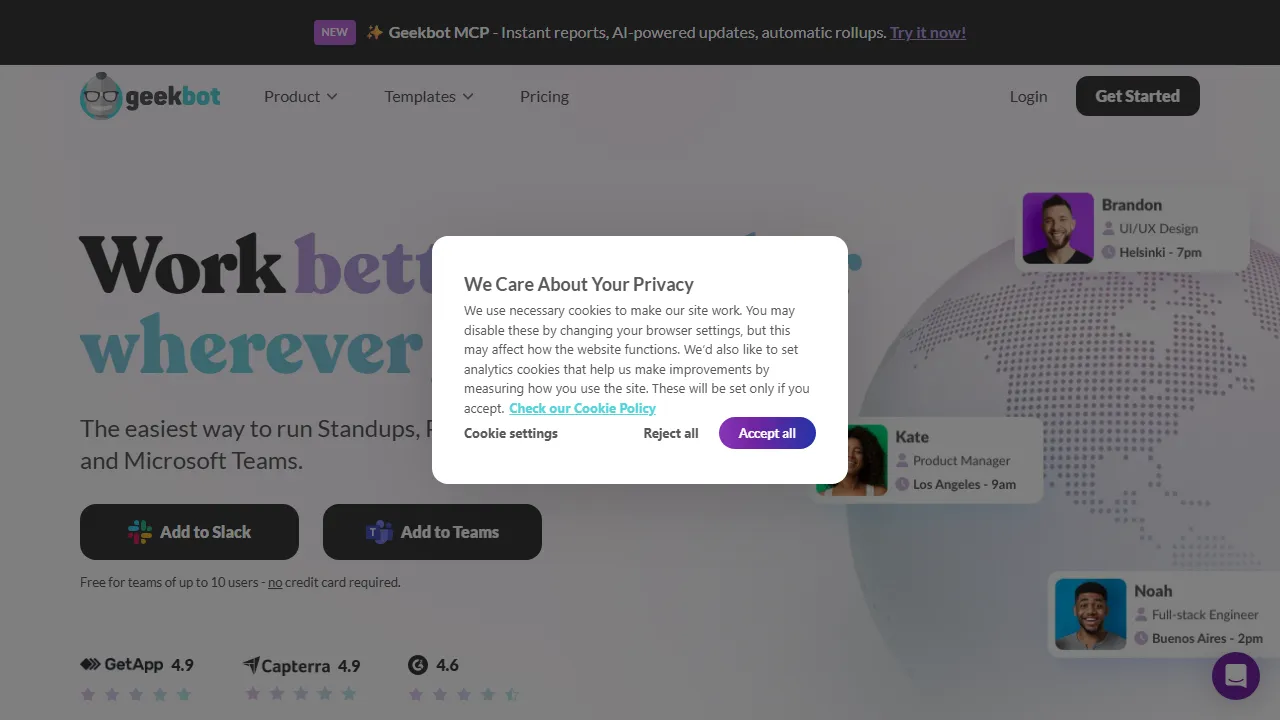 Geekbot Preview
